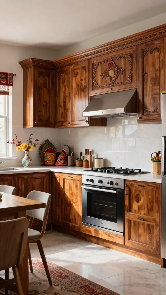 20 Indian Kitchen Design Ideas: Traditional & Modern Fusion Styles - 15. Fusion of Styles 1