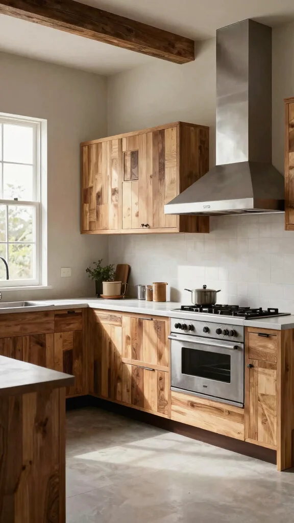 20 Industrial Kitchen Design Ideas: Raw, Bold, and Stylish - 20. Eco-Friendly Materials 1