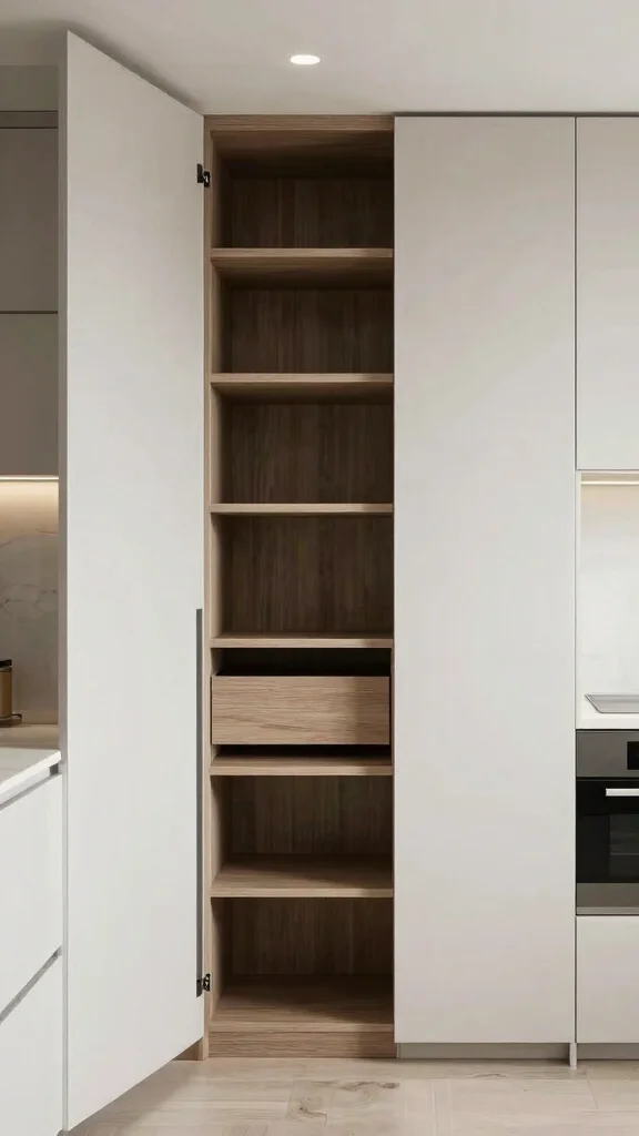 20 Kitchen Pantry Design Ideas for Small Spaces: Smart Storage Solutions - 10. Built-in Pantry Solutions 1