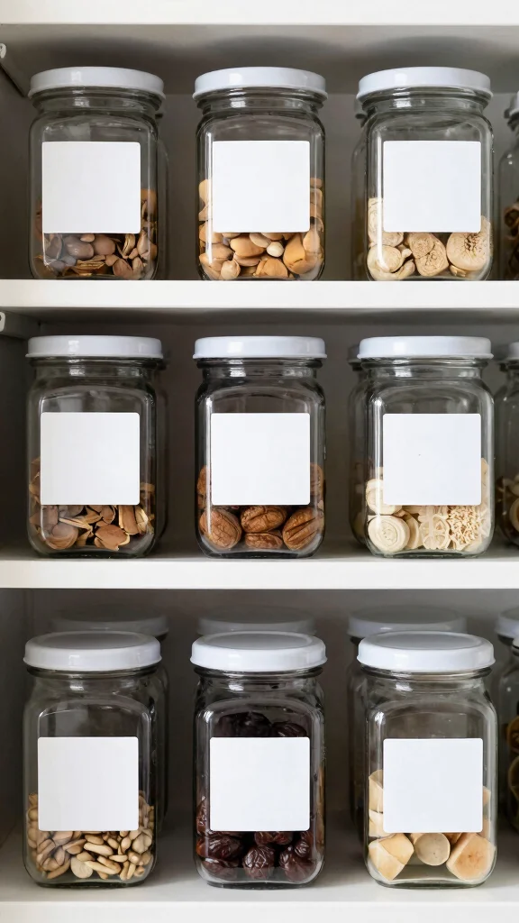 20 Kitchen Pantry Design Ideas for Small Spaces: Smart Storage Solutions - 14. Clear Labels 1