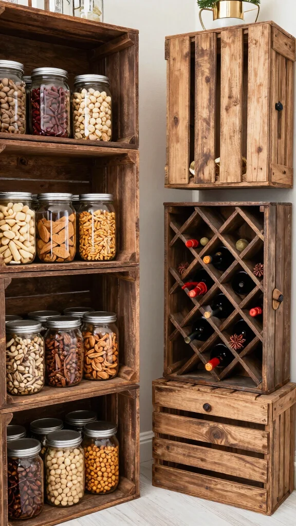 20 Kitchen Pantry Design Ideas for Small Spaces: Smart Storage Solutions - 18. Repurposed Items 1