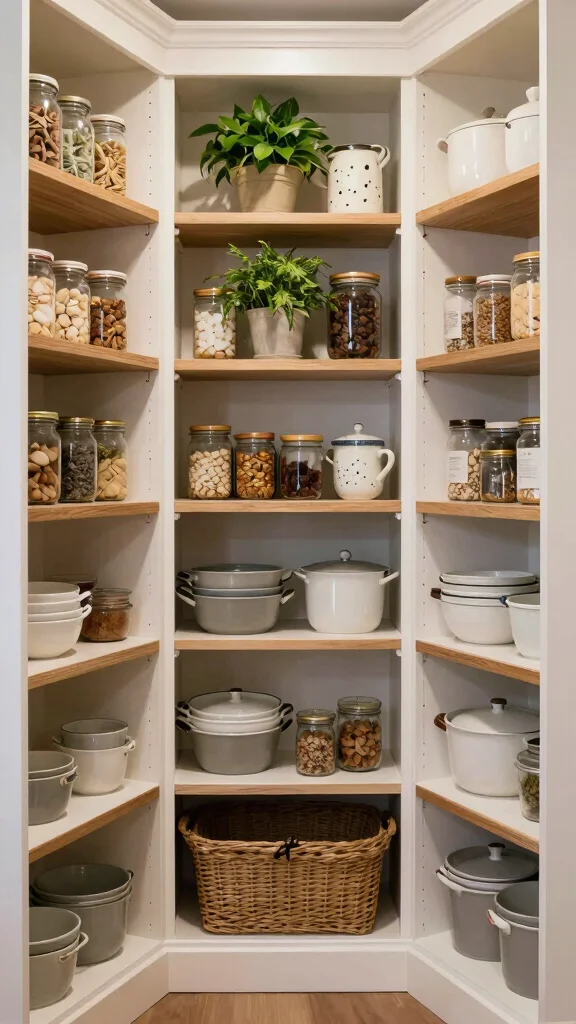 20 Kitchen Pantry Design Ideas for Small Spaces: Smart Storage Solutions - 6. Open Shelving with Style 1