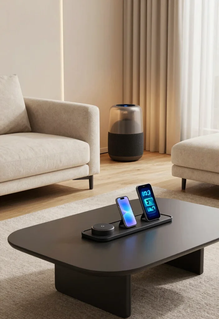 20 Living Room Furniture Ideas for Small Spaces - 19. Smart Technology: Enhance Functionality 1