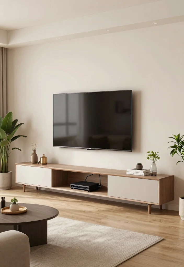 20 Long Rectangle Living Room Layout Ideas and Furniture Arrangement - 13. Incorporate Technology Wisely 1