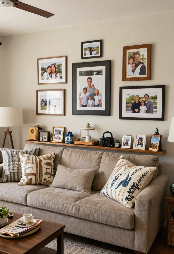 20 Long Rectangle Living Room Layout Ideas and Furniture Arrangement - 20. Personalize Your Decor 1