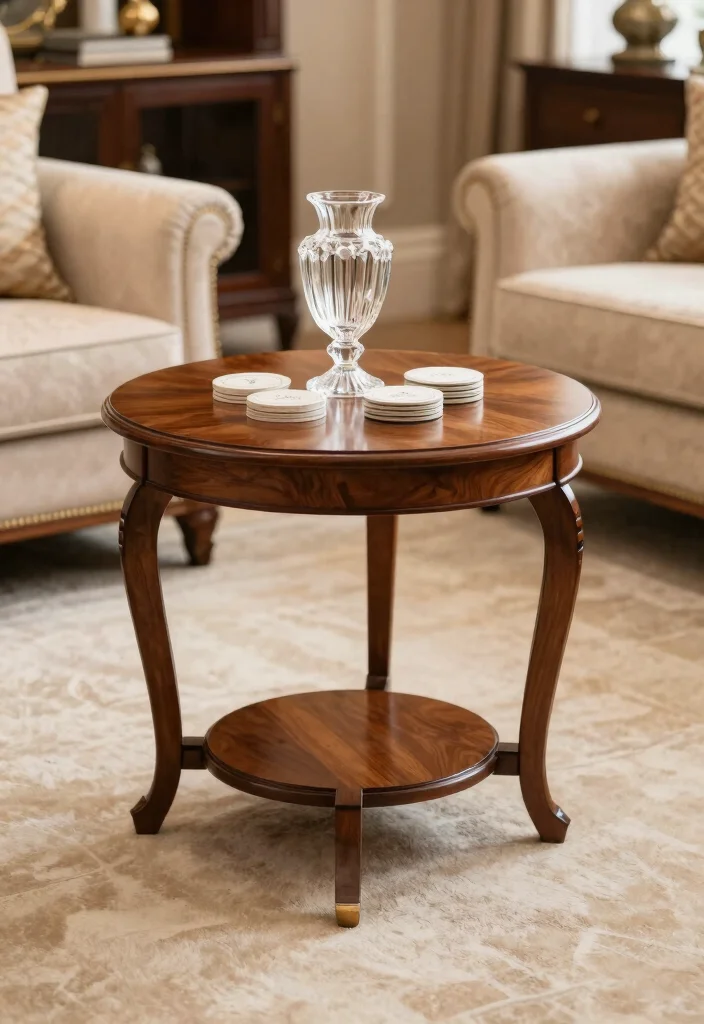 20 Modern Luxury Living Room Centre Table Ideas - 16. Timeless Classic Styles 1