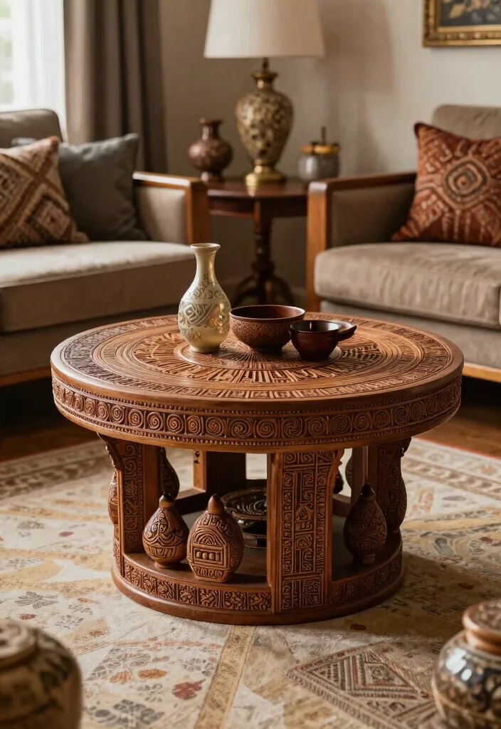 20 Modern Luxury Living Room Centre Table Ideas - 20. Global Inspirations 1