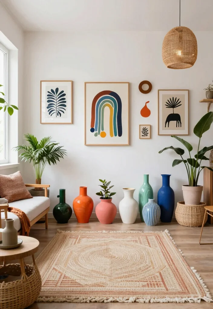 20 Open Concept Kitchen and Living Room Layout Furniture Ideas - 19. Whimsical Accessories 1