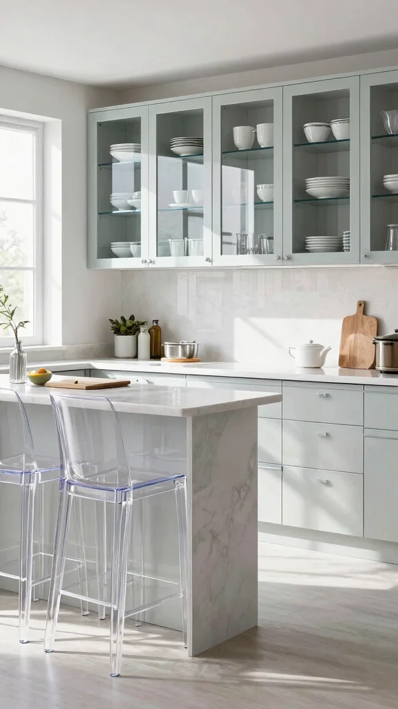 20 Small Kitchen Design Ideas: Maximize Space in Tiny Kitchens - 14. Transparent Elements 1