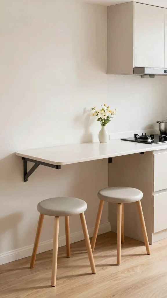 20 Small Kitchen Design Ideas: Maximize Space in Tiny Kitchens - 20. Wall-Mounted Tables 1