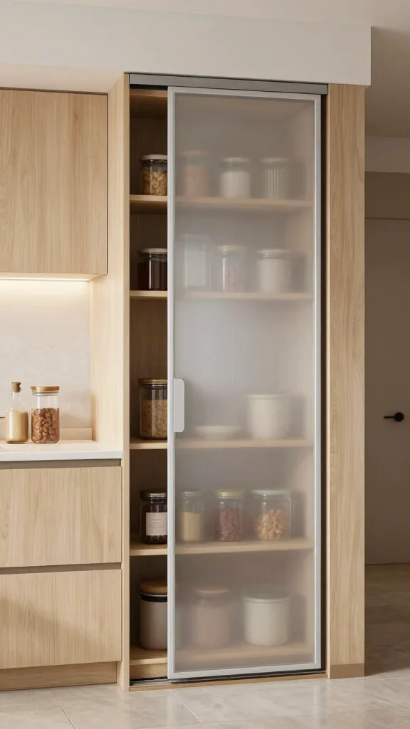 20 Small Kitchen Design Ideas: Maximize Space in Tiny Kitchens - 4. Sliding Pantry Doors 1