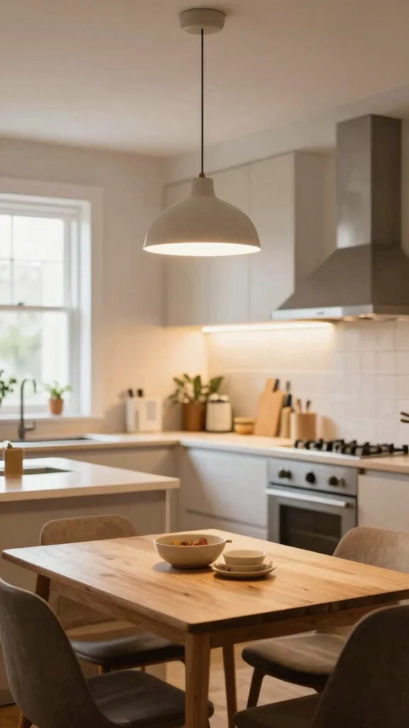 20 Small Kitchen Design Ideas: Maximize Space in Tiny Kitchens - 8. Bright Lighting Fixtures 1