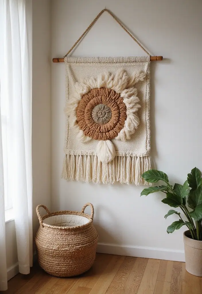 29 Eye-Catching Wall Art Sculptures to Transform Your Walls - 15. Textile Wall Hangings