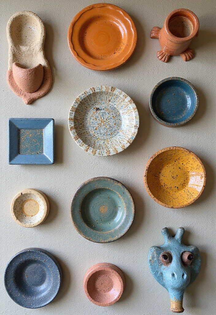 29 Eye-Catching Wall Art Sculptures to Transform Your Walls - 21. Clay and Ceramic Wall Art