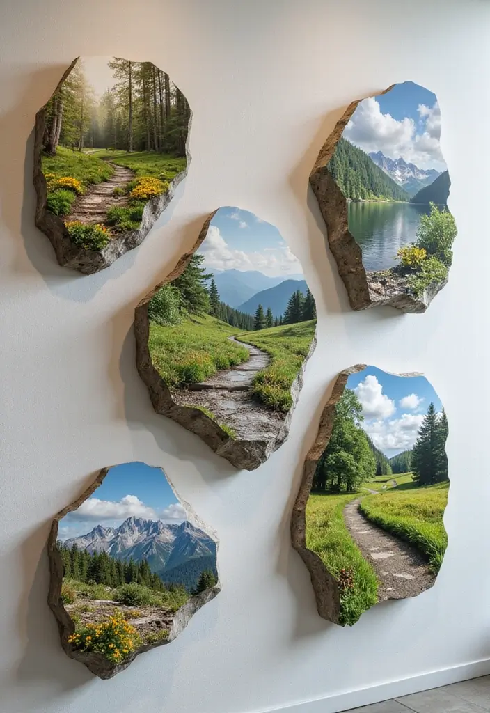 29 Eye-Catching Wall Art Sculptures to Transform Your Walls - 27. Nature Photography Sculptures