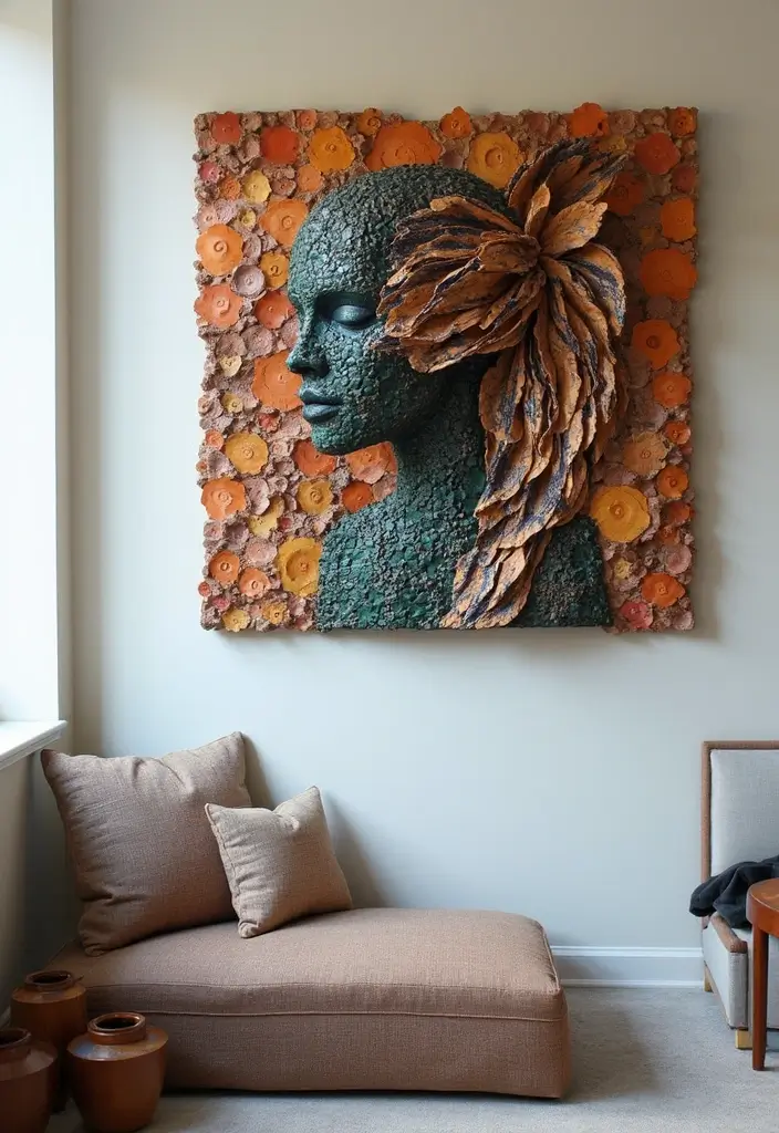 29 Eye-Catching Wall Art Sculptures to Transform Your Walls - 28. Recycled Material Art