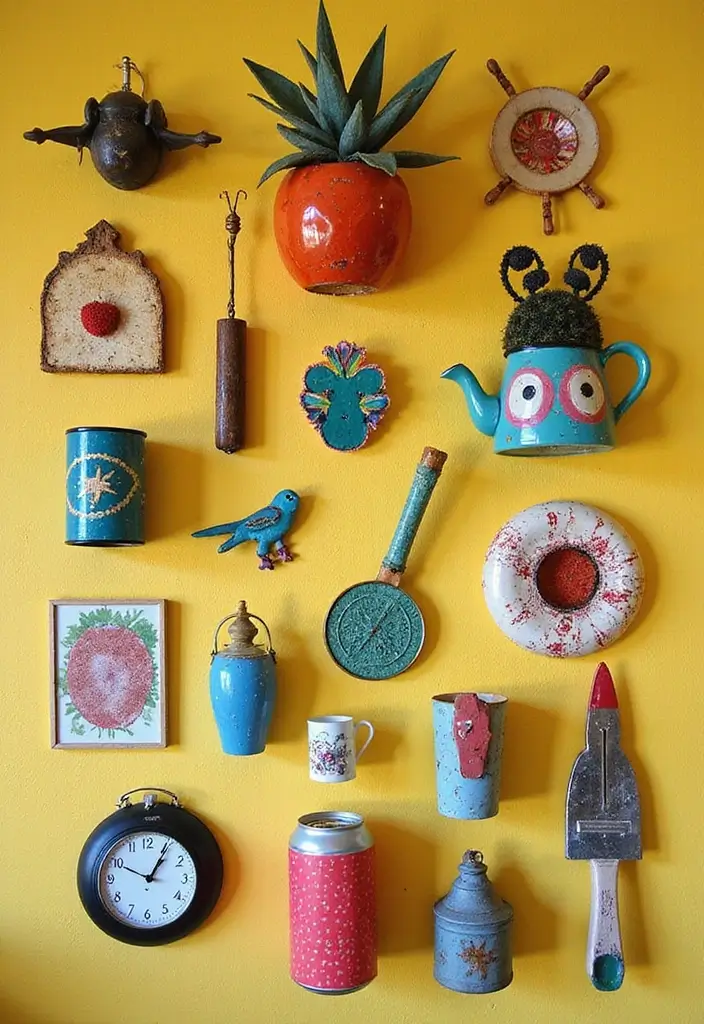 29 Eye-Catching Wall Art Sculptures to Transform Your Walls - 4. Upcycled Recycling Art