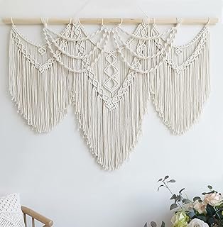 Achart Macrame Wall Hanging Large- Boho Wall Decor- large wall art- Wall...