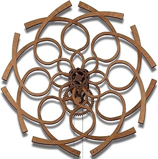 WOODEN.CITY Kinetic Wall Art Sculpture Ornate Geometric - Hypnotic Woode...