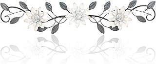 KHJCXS Metal Wall Art Modern Minimalist Metal Flowers Indoor Decor Horiz...
