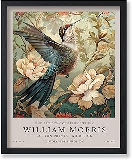 Monem Art William Morris Poster - Hummingbird Print - Bird Art - Botanic...