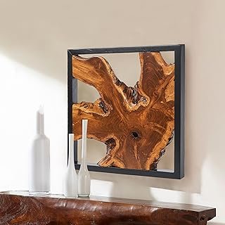 Warmaxx Rustic Teak Wood Framed Wall Décor Aesthetic 17