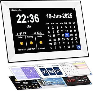 Smart Digital WiFi Clock for Seniors, 10.1