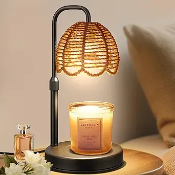 Nacial Candle Warmer Lamp with Timer Dimmable, Boho Electric Candle Warmer Lamp, Wax Warmer Lamp ...