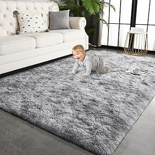 TWINNIS 5x8 Large Shag Area Rugs for Living Room Bedroom, Tie-Dye Light ...