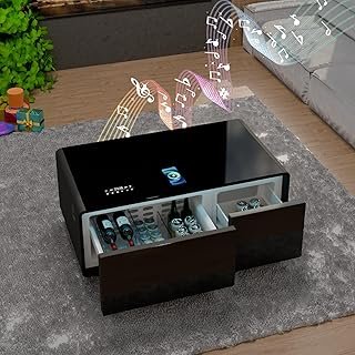 LIVTAB Smart Coffee Table, Living Room Table with Built in Fridge, 23