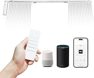 Osprey Smart Curtain Track, Single-Piece Motorized Rod, Adjustable Lengt...