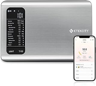 Etekcity Smart Food Kitchen Scale with Nutritional Calculator, Free App ...
