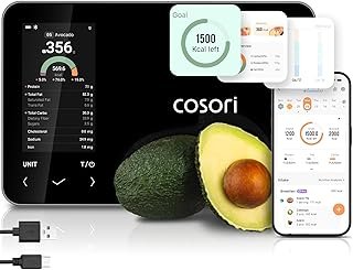 Cosori Smart Food Kitchen Scale with Nutritional Calculator, Free App fo...