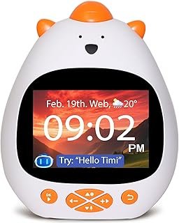AI Voice-Controlled Smart Kids Alarm Clock, Sleep Trainer, ok to Wake Cl...