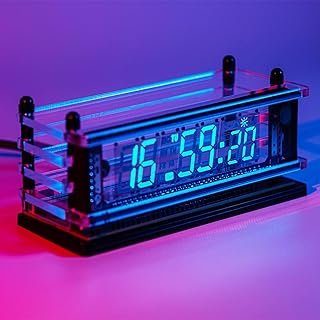 LGL Studio VFD Clock | Vacuum Fluorescent Display, Minimalist Style Desk...