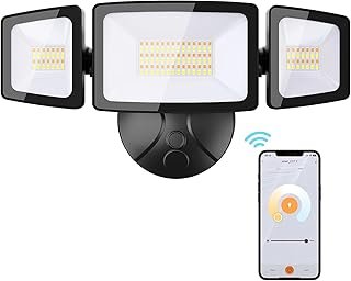 Onforu 55W Smart LED Flood Lights Outdoor, 5500LM, Tunable 2700K-6500K, ...