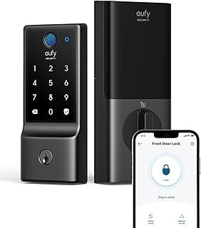 eufy Security Smart Lock C220, Fingerprint Keyless Entry Door Lock, Buil...
