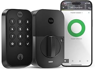Yale Security Assure Lock 2 Deadbolt, Black Suede Keyed Smart Entry Door...