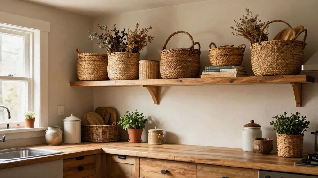13 Baskets Above Kitchen Cabinets Ideas for Extra Decor