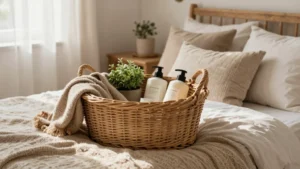 13 Cozy Guest Room Basket Ideas to Impress Your Visitors