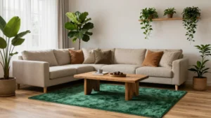 14 Green Area Rug Ideas for a Natural Touch