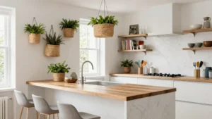 14 Hanging Baskets Kitchen Ideas for Small Spaces