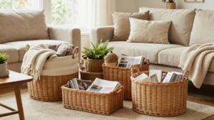 14 Wicker Storage Baskets Ideas for Functional Decor