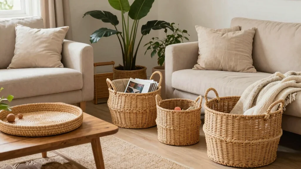 15 Rattan Storage Baskets Ideas for Warm Interiors