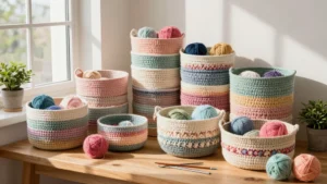 17 Crochet Storage Baskets Free Pattern Ideas to DIY