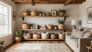 17 Shelves with Baskets for Storage Ideas for a Clutter-Free Home