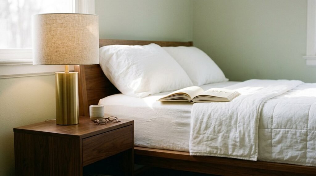 bedside lamp height recommendation