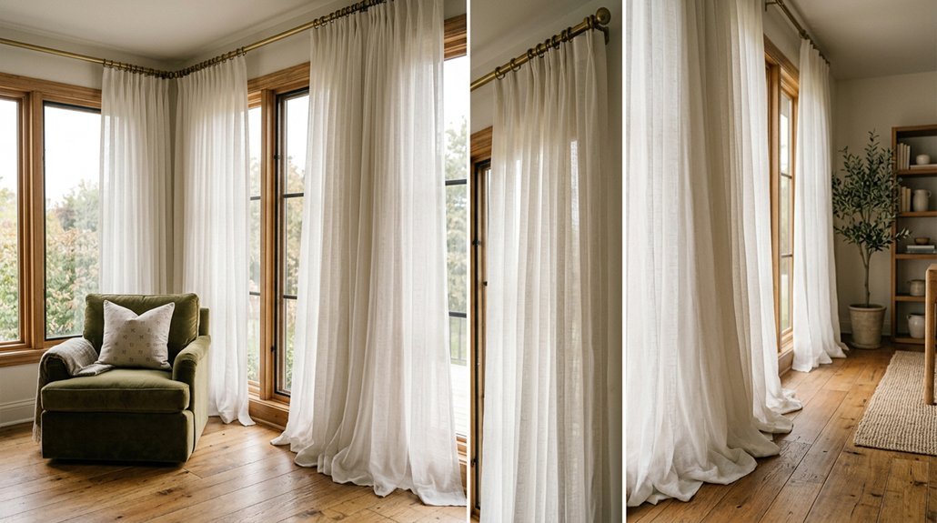 curtains width guidance