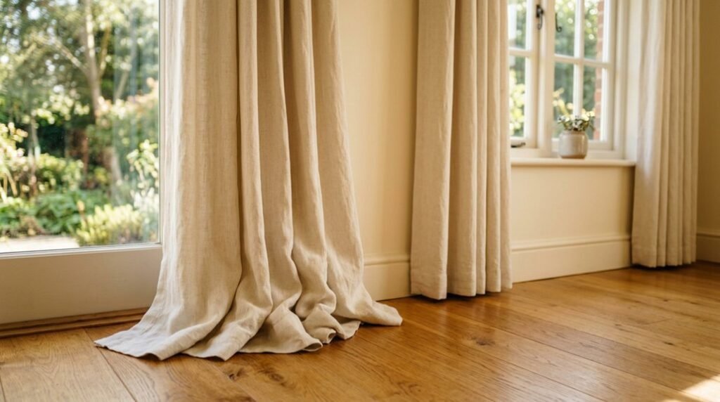 do curtains must touch floor
