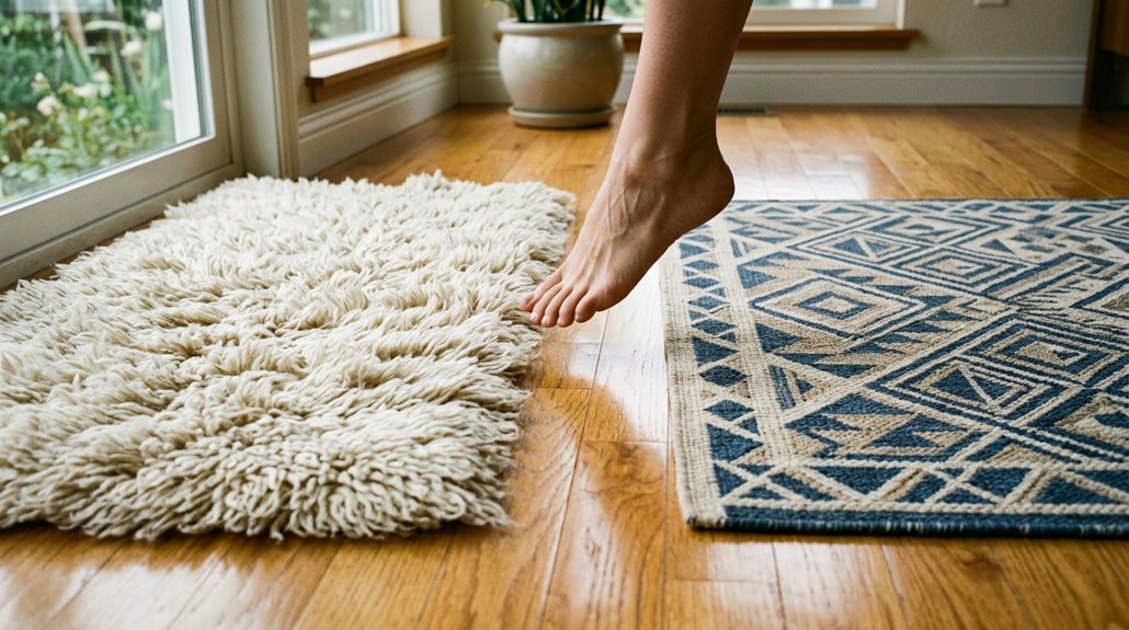 high pile rug versus low pile rug